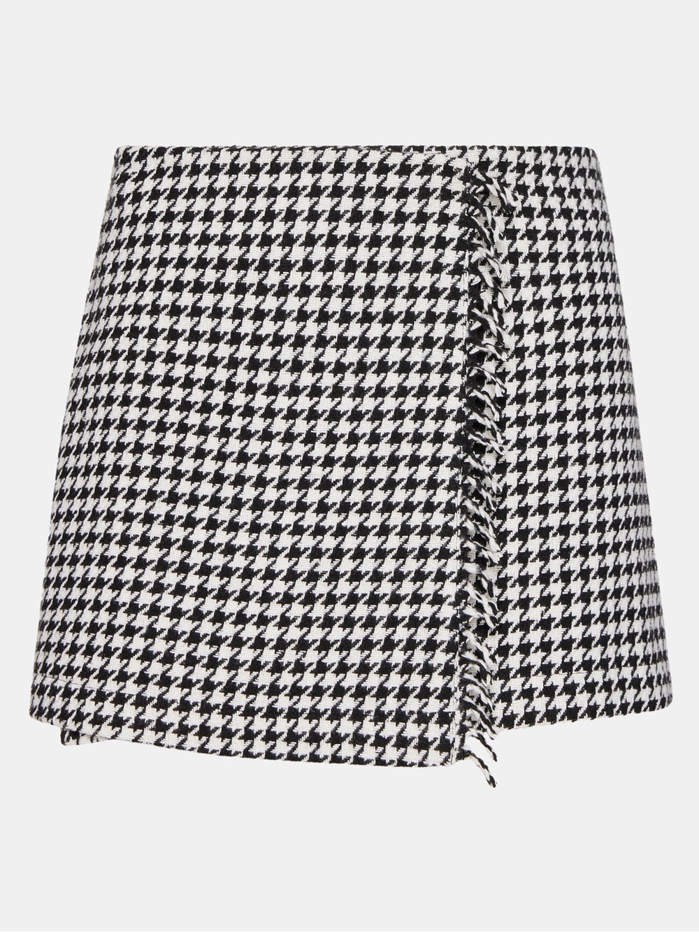 Steve Madden Black & White Houndstooth Mini Skirt